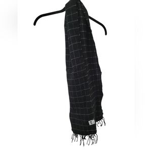 The Rail Black Grid Pattern Men's Scarft NWT
